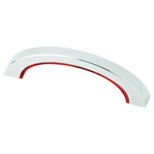 (12 Pack) 3" Red Color Pop Pull Chrome