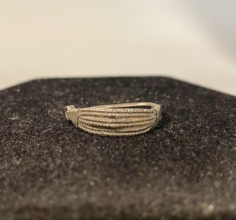 Antique Turkmen Silver Septum Ring