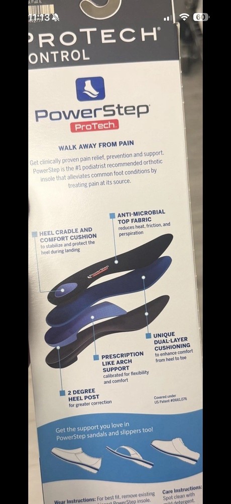 Powerstep ProTech Control Orthotic 2 for 1!