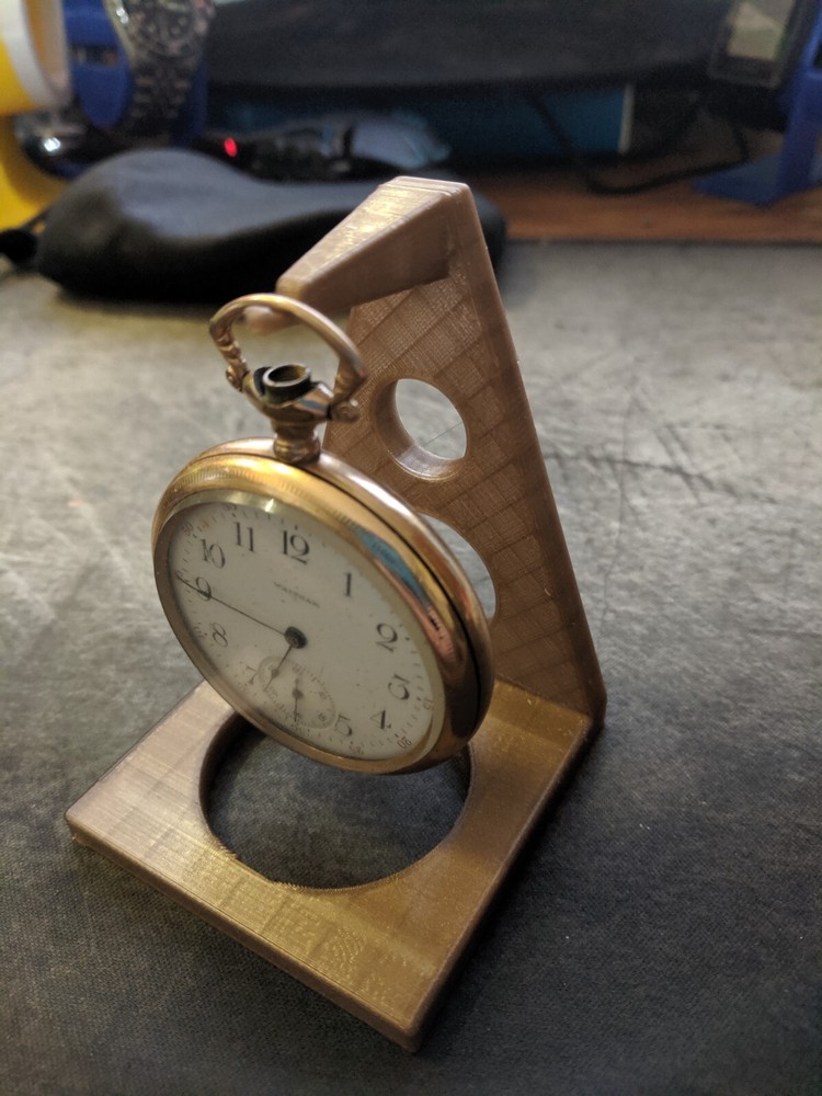 (Black) Pocket Watch Stand Holder Display Hanger