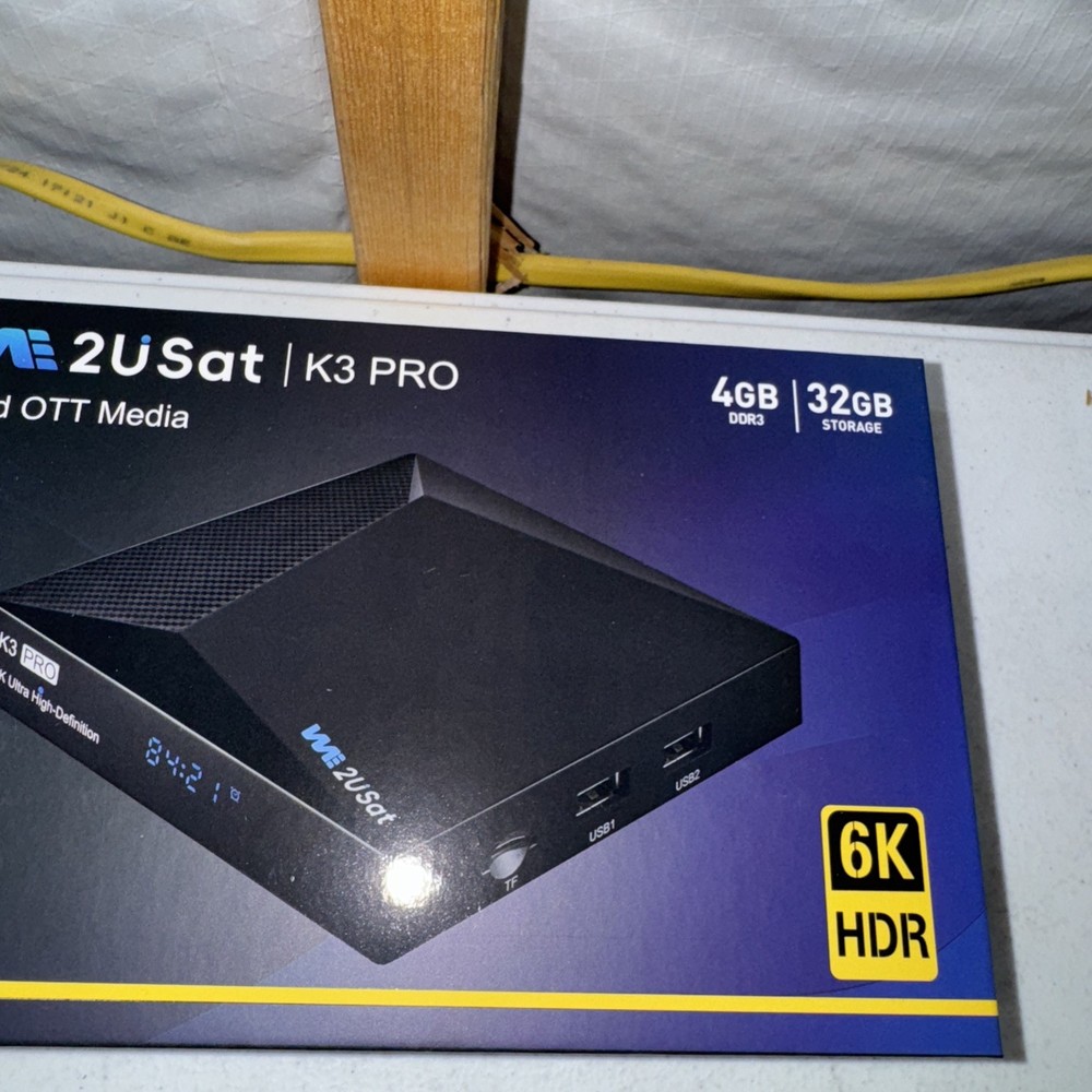 We2USat K3 PRO Android TV 6K (UNTESTED!)