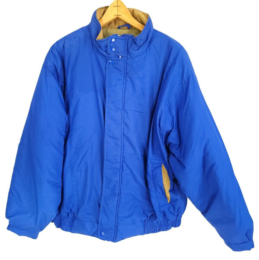 Saddlebrook Jacket Men's 2X Blue Zip Front Distressed