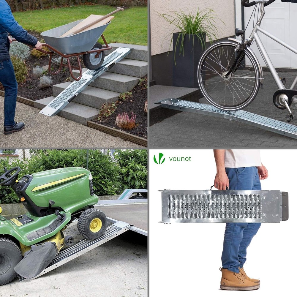 Galvanized Steel Loading Ramps 160cm – Safe and Durable for Multi-Purpose Use