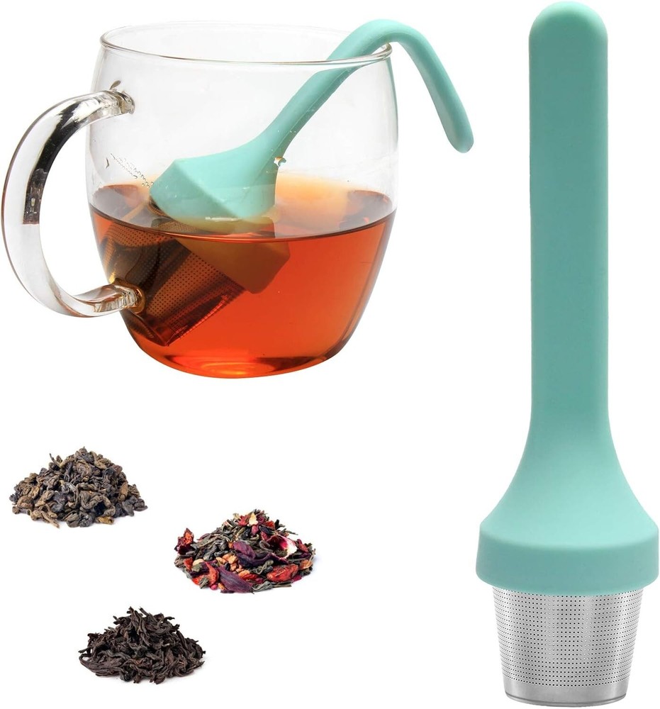 Fenshine Tea Infuser, Extra Fine Mesh Tea Cup Filter Silicone Handle Stainles...