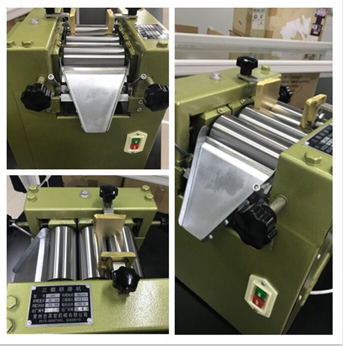 Three Roll Grinding Mill Grinder Roller Machine Lab Dye Color Paste Fine Grind