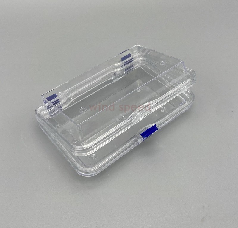 2Pcs Hinged Display Box Clear Membrane storage Boxes Denture False Teeth Case