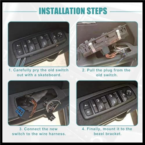 Front Left Driver Side Power Window Switch Fit for Mazda 2 M2 2007-2013