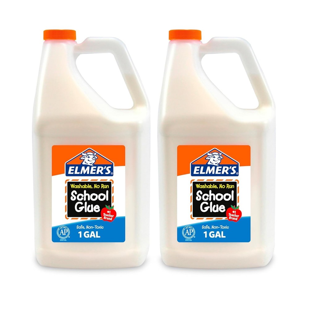 (2 PACK) Elmer's Washable School Glue 1 gal Liquid E340