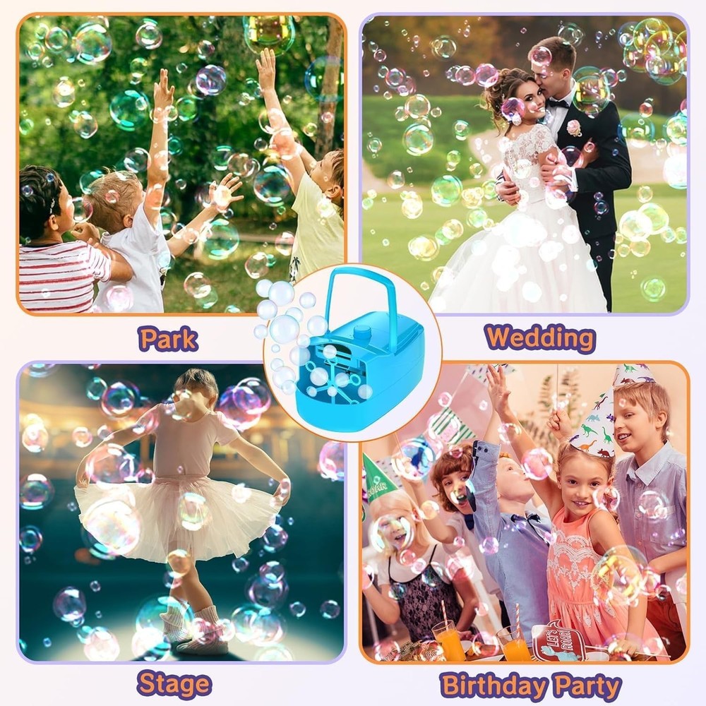 Bubble Machine, 18000+ Bubbles Per Minute Bubble Maker Blower for Kids Toddle...