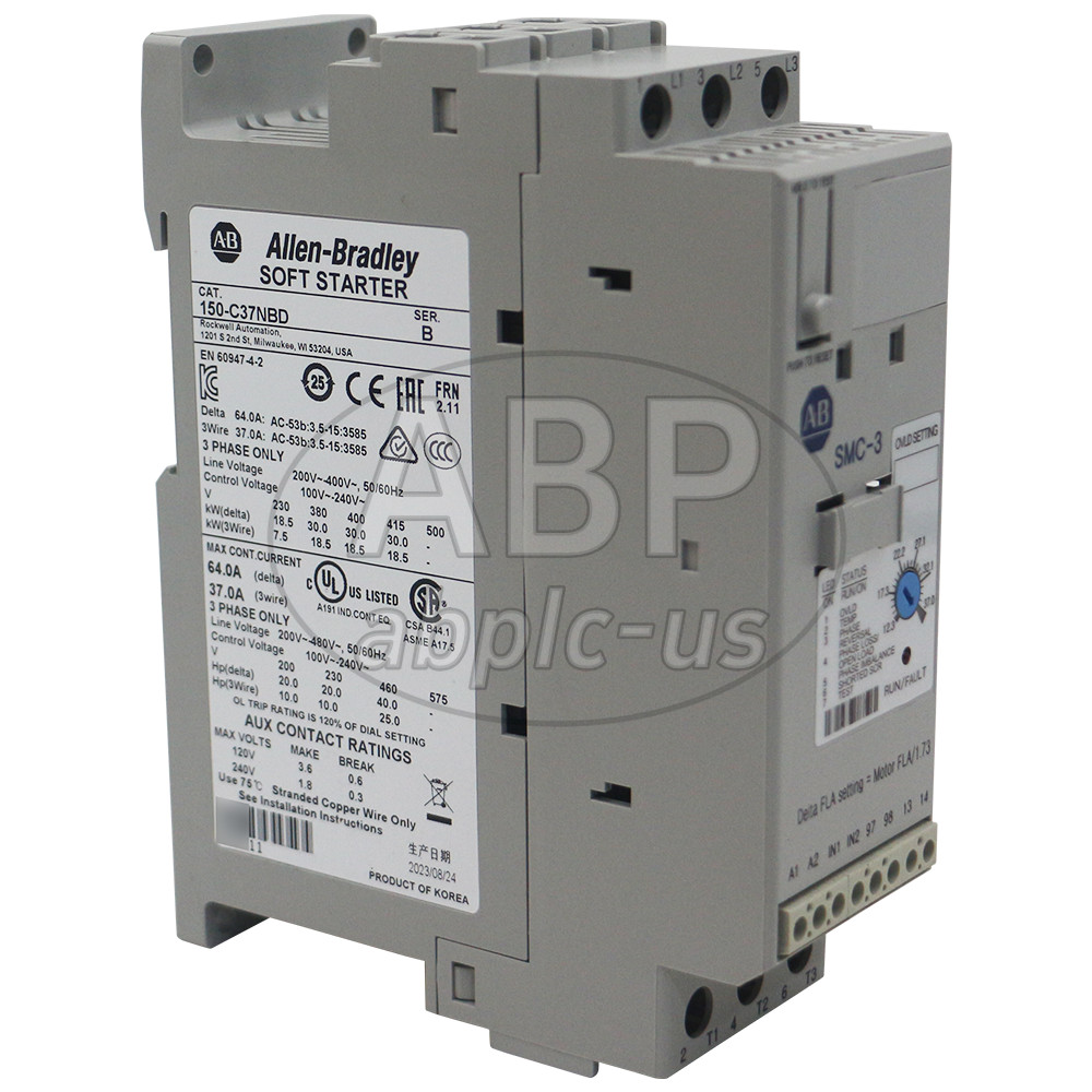 New Allen-Bradley 150-C37NBD SMC-3 37A Smart Motor Controller