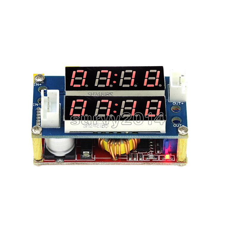 5A Adjustable CC/CV Display Step Down charge Module LED Panel Voltmeter Ammeter