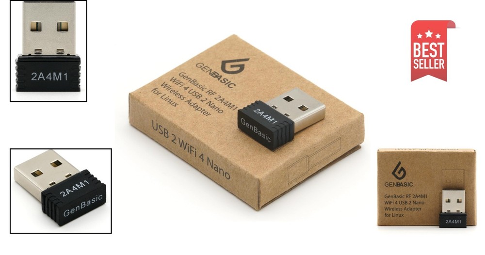 Secure and Compact USB Wireless Adapter - 150Mbps WiFi 4 for Linux Systems