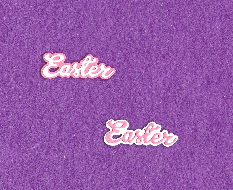 Easter #  2 die cuts scrapbook cards