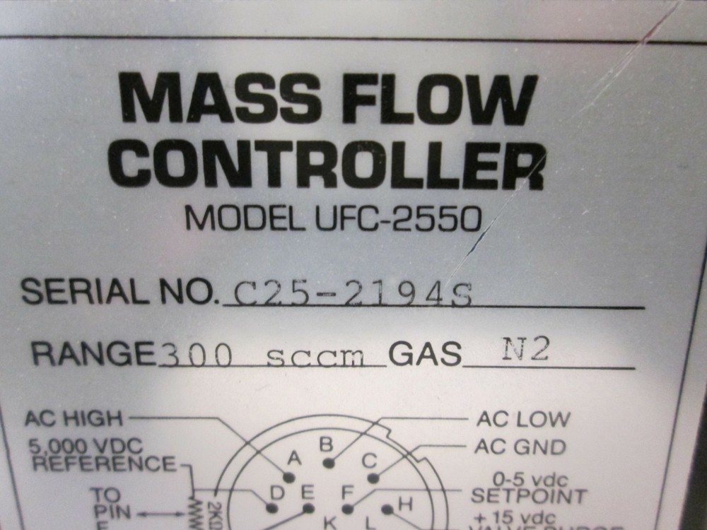 Unit UFC-2550, Mass Flow Controller MFC, N2, 300 SCCM, Used