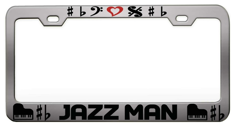 JAZZ MAN  License Plate Frame  H74