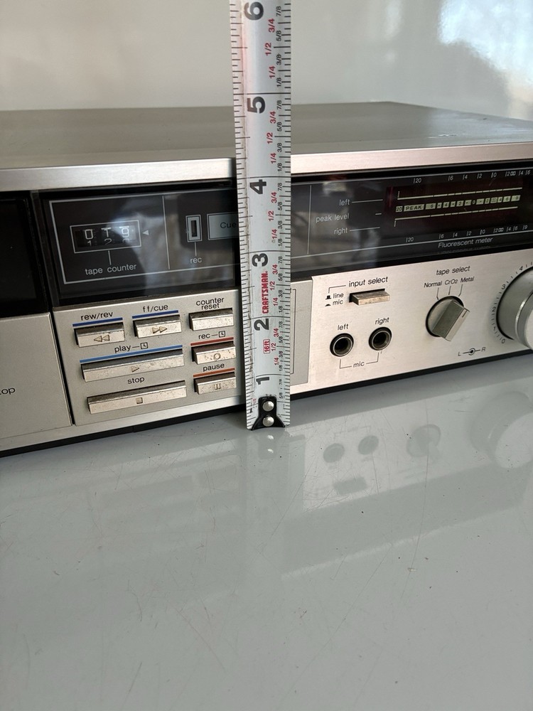 Technics RS-M216 Cassette Tape Deck Read Description