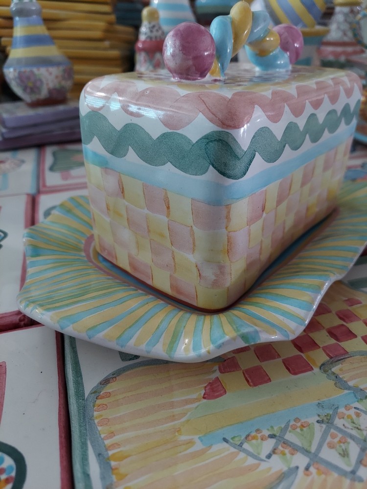 Mackenzie-Childs Aurora Ceramic Butterhouse