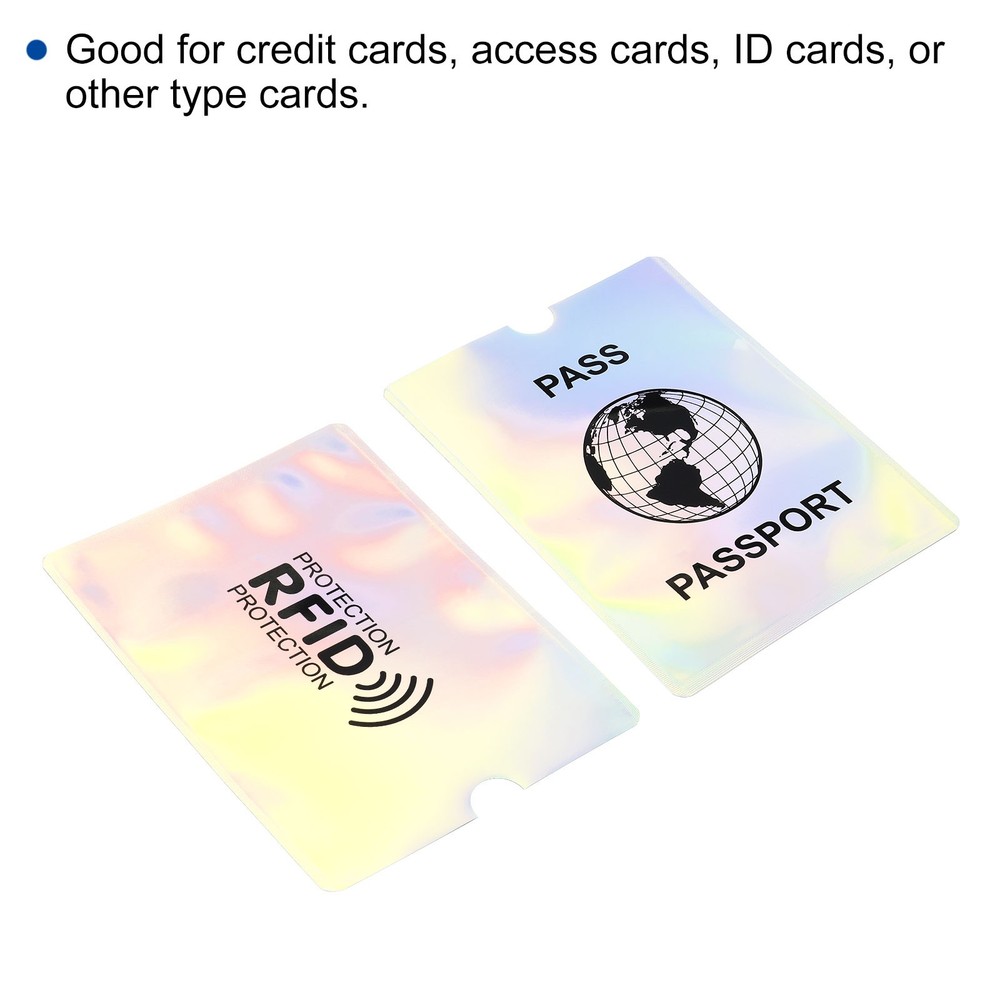 10 x RFID Blocking Passport Sleeves with Pattern Anti-Theft Identity Protector