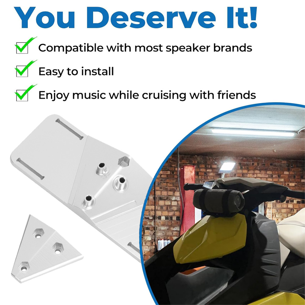 Universal Bluetooth Portable Speaker Mount Bracket For SeaDoo Spark Spark Trixx