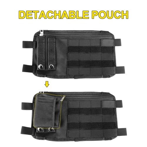 Multi-Functional Car Sun Visor Organizer with MOLLE Tactical Design, 1