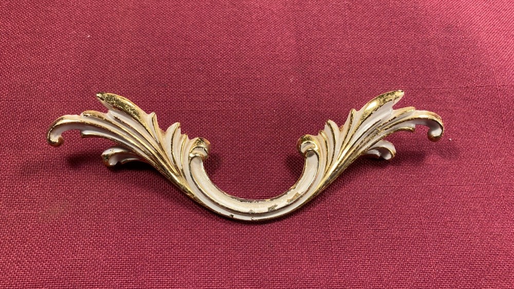 Vintage 60s 70s 80s Drawer Pull Handle Hardware Dresser Pull Keeler?