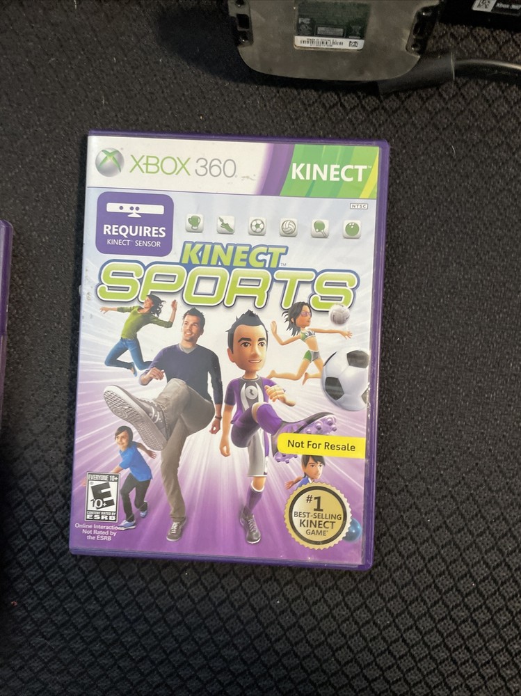 xbox 360 kinect With 2 Kinect Games (works)
