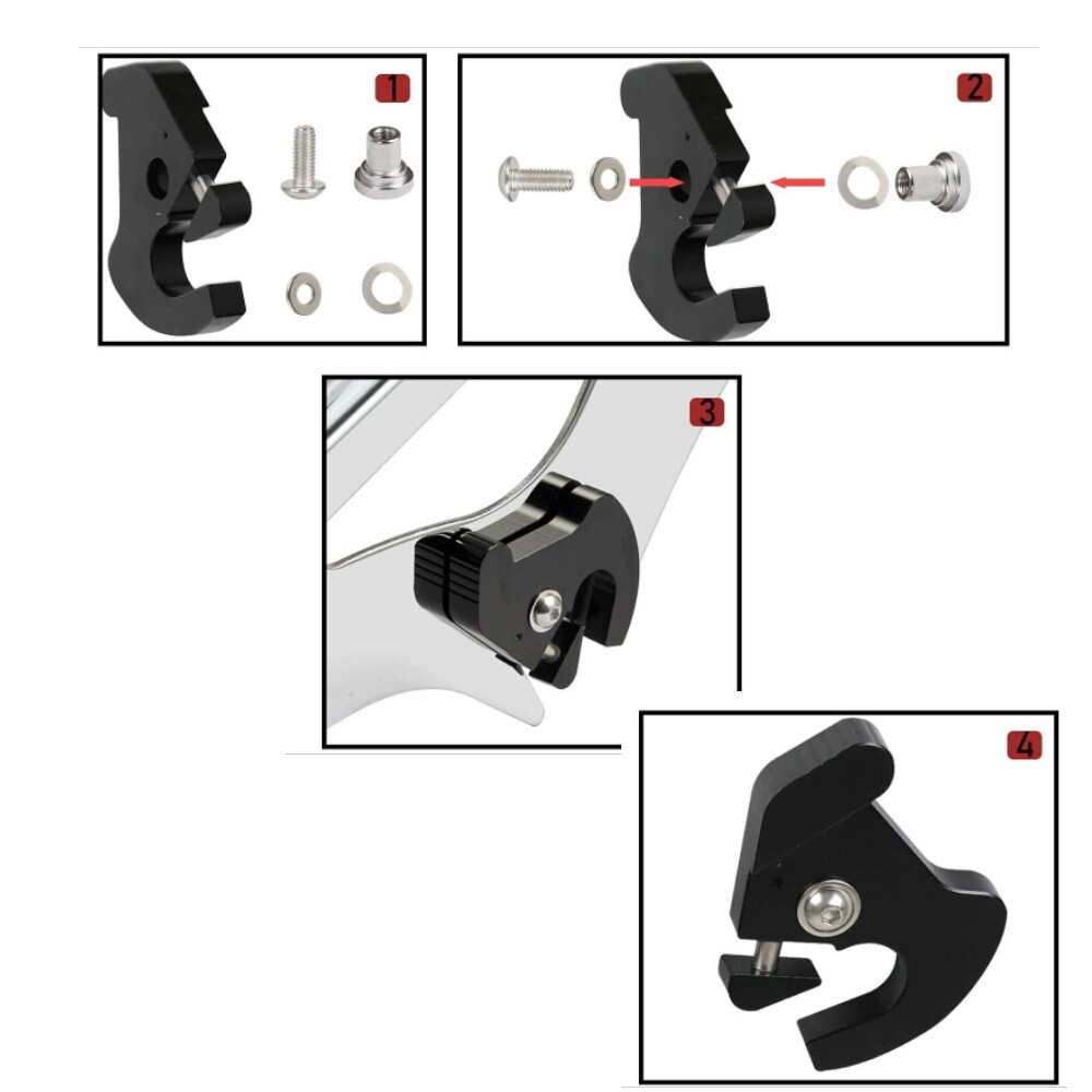 Sissy Bar Luggage Rack Quick Release Backrest Locking Kit For Harley Davidson HD
