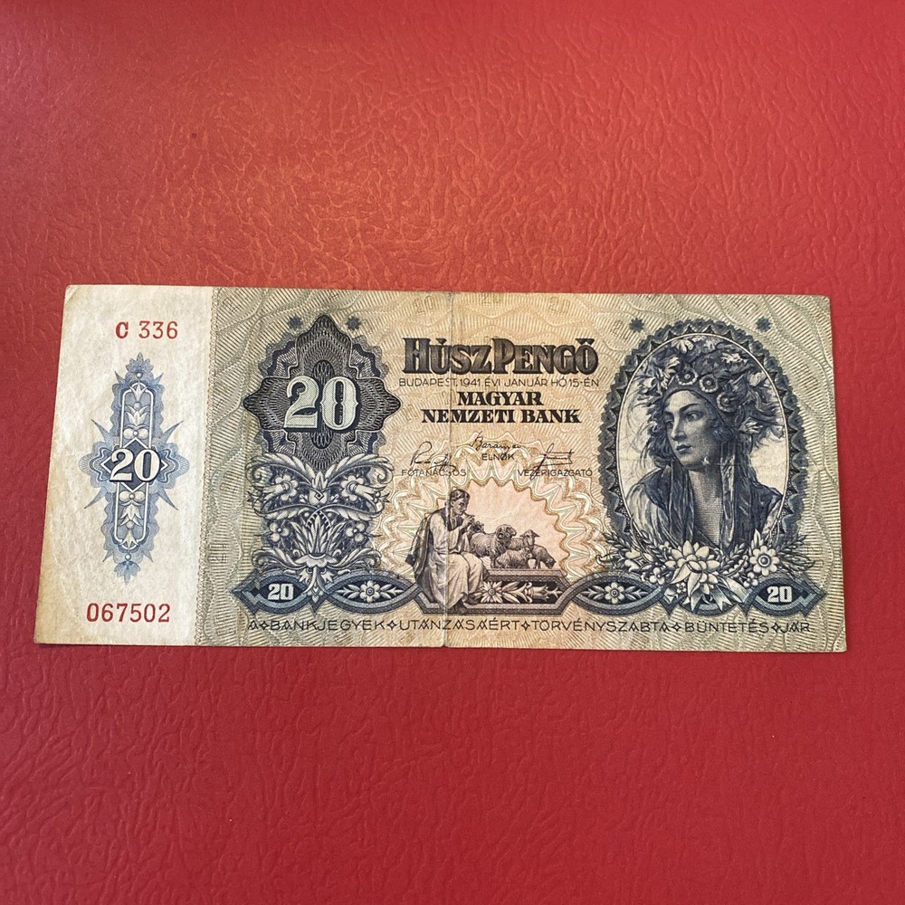 Hungary- 20 Pengo -1941
