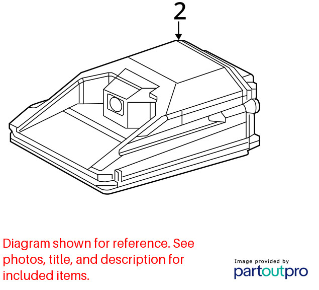 21 DODGE DURANGO FRONT VIEW WINDSHIELD MOUNTED CAMERA 68495638AC