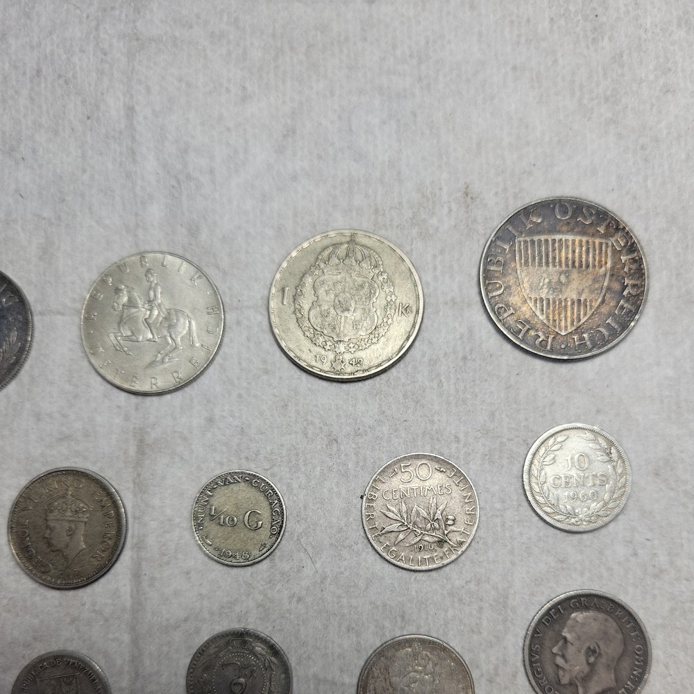 World Silver Coin Lot - Various Countries