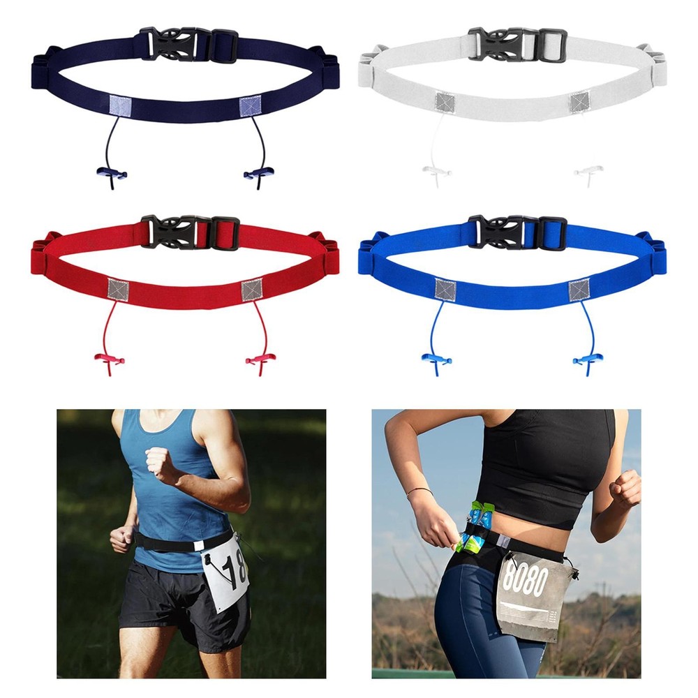 Running Number Belt Reflective Professional Multifunctional Comfortable Quick