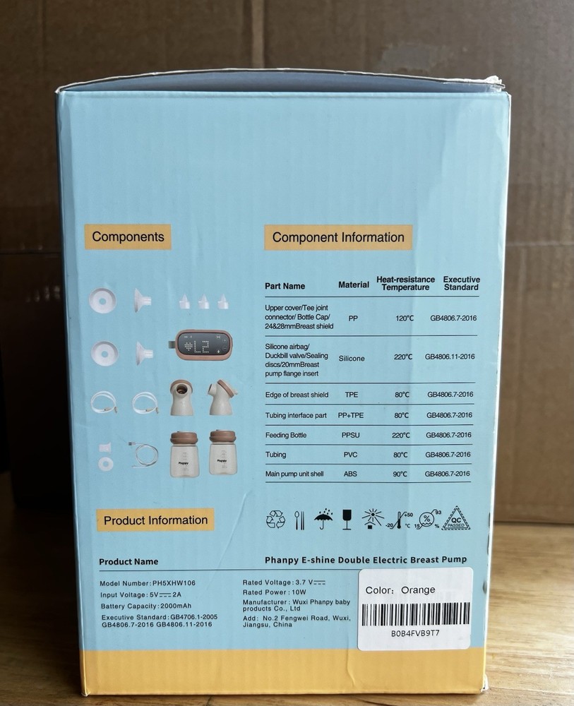 Phanpy E-shine Double Electric Breast Pump - 4 Modes - Intelligent Variable Freq