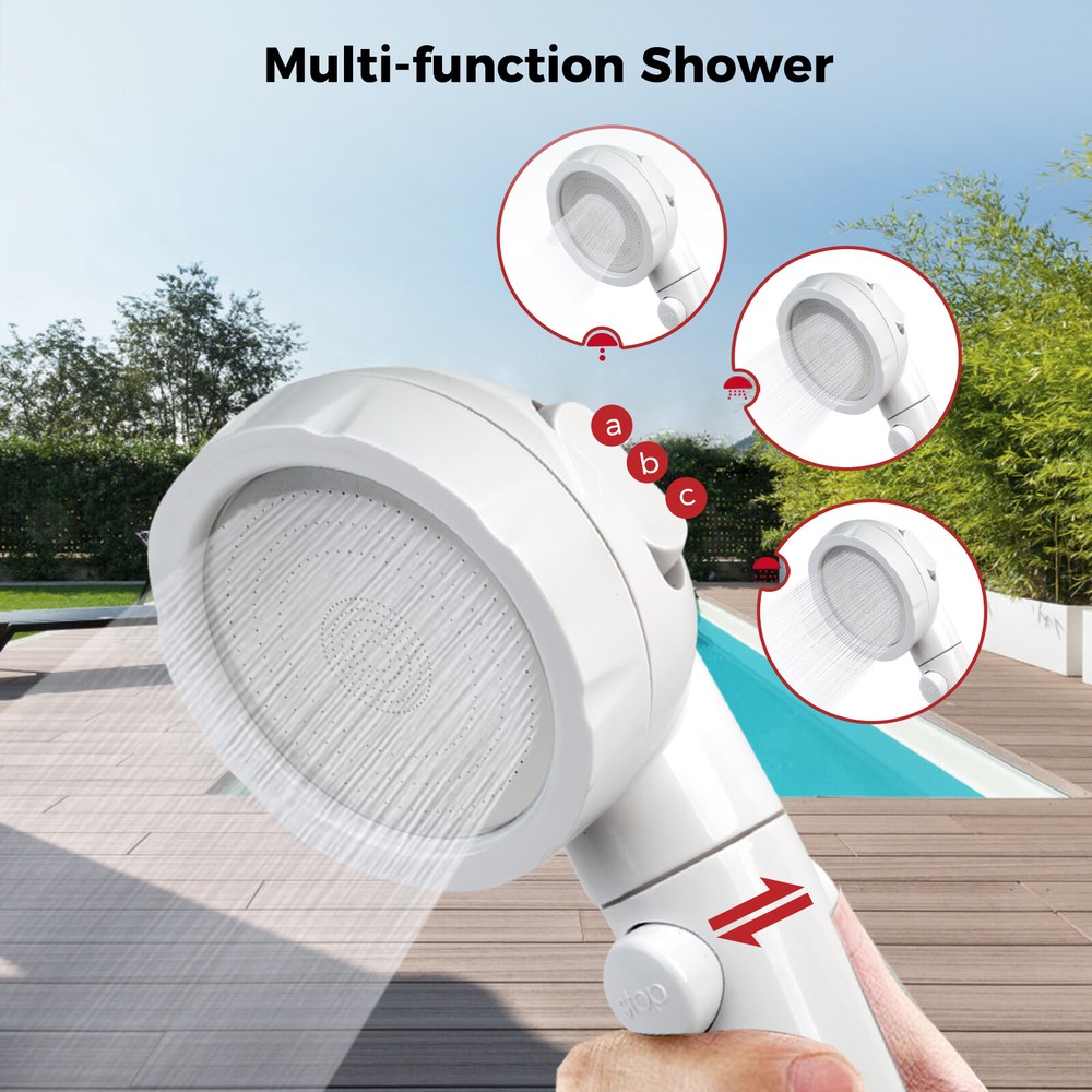 Camplux 8L Tankless LPG Gas Water Heater Outdoor Washing Instant Hot Shower Kit