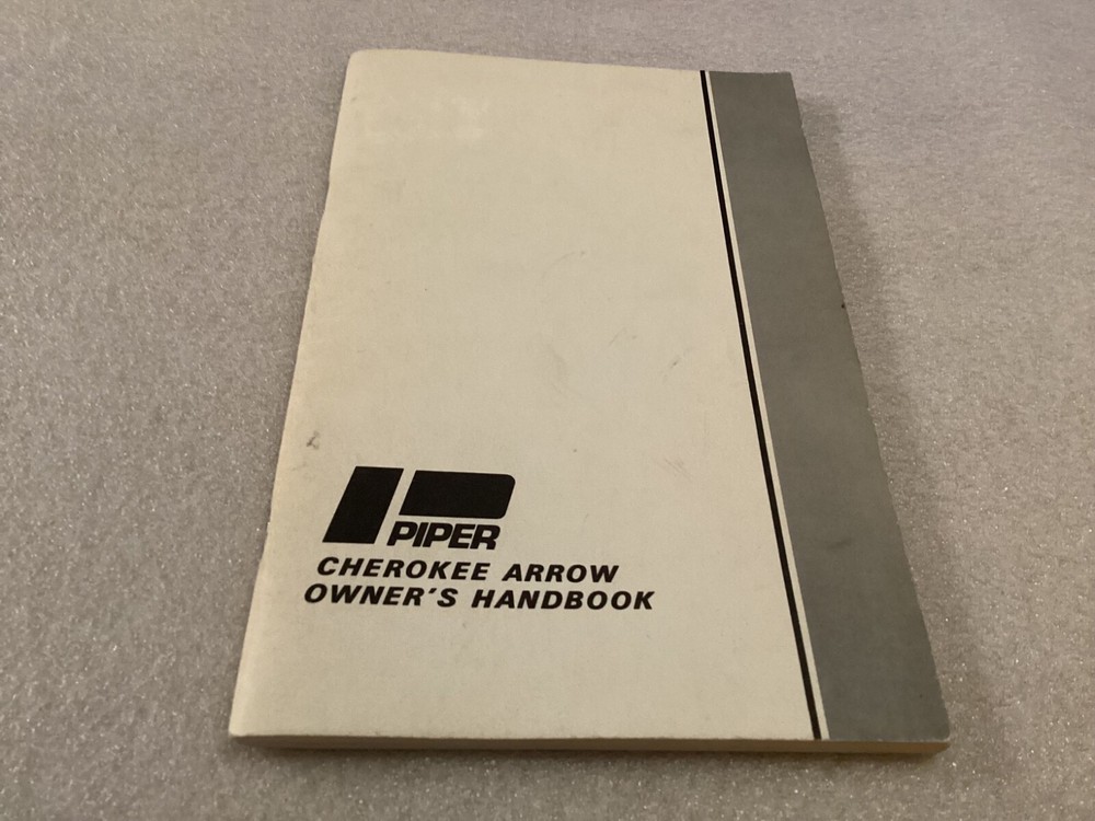 PIPER CHEROKEE ARROW OWNERS HANDBOOK
