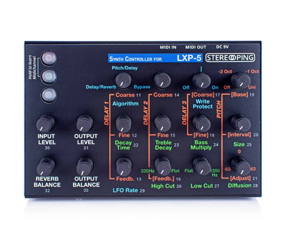 Stereoping CE-1 LXP-5 Midi Controller for Lexicon LXP-5 Multi Effects Reverb
