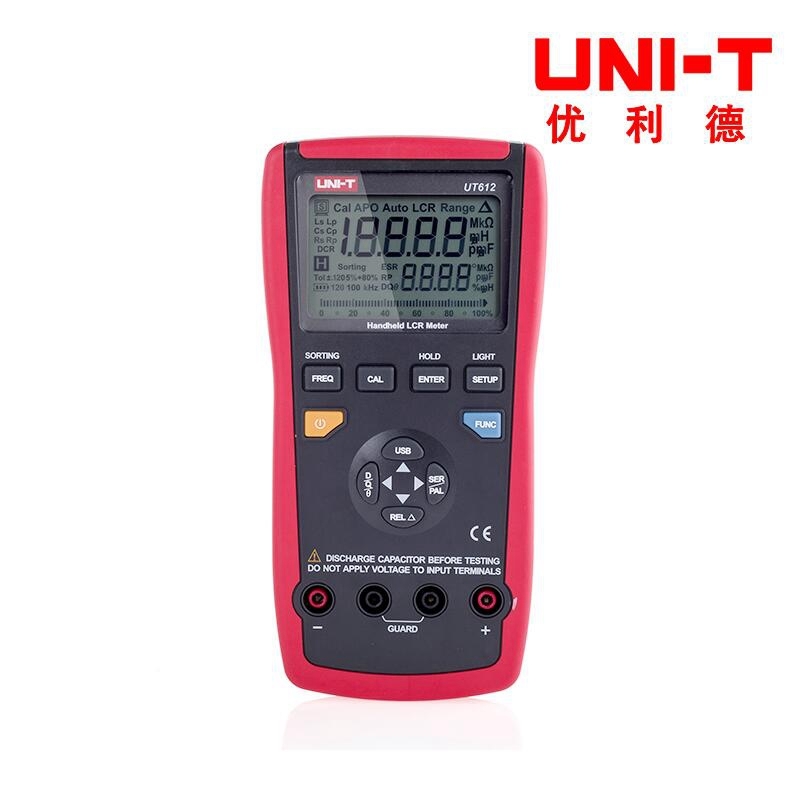 UNI-T UT612 Digital Bridge LCR Meter Capacitance Inductance Freq Tester USB PC C