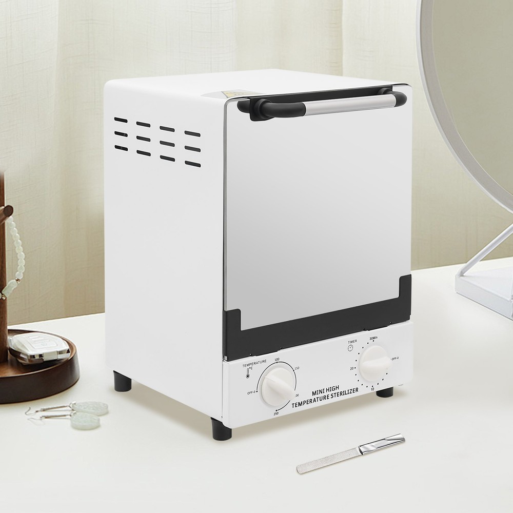 10.9QT Tabletop 1000W Multi-Function High Temperature Sterilizer Cabinet White