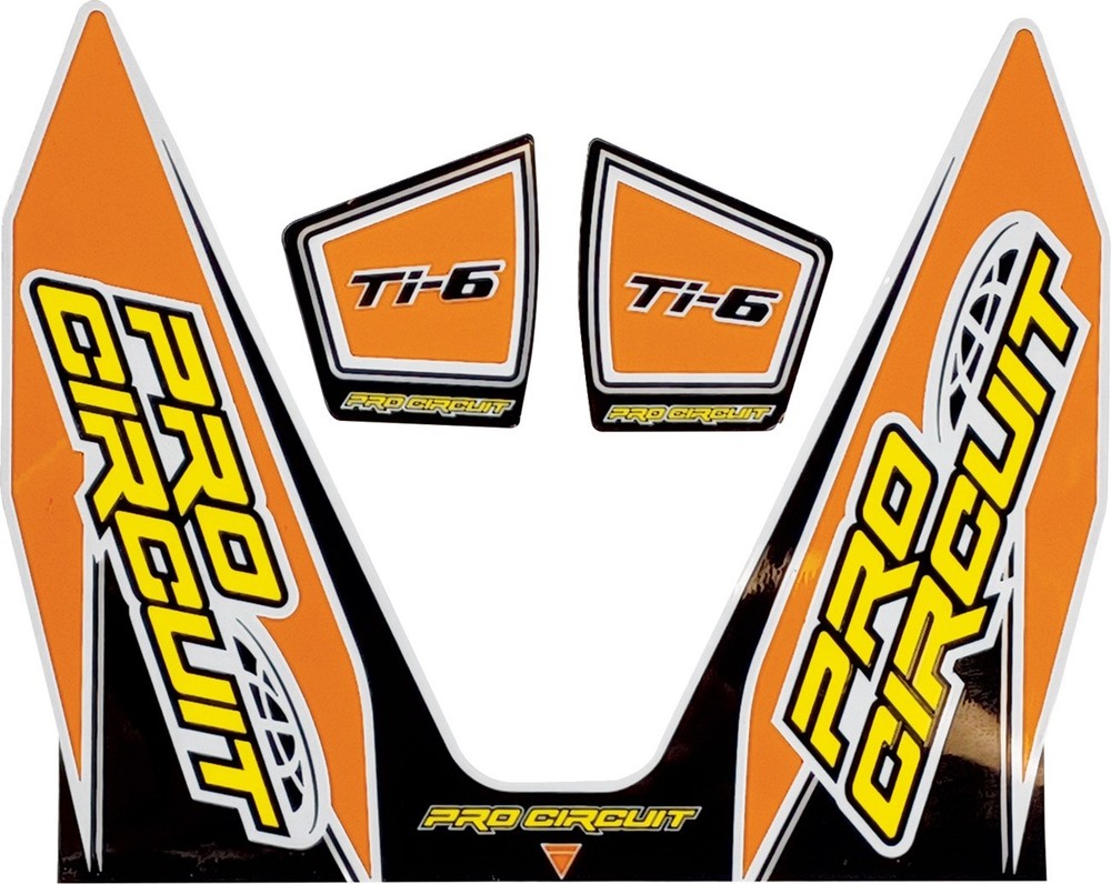 PRO CIRCUIT DC22TI6-ORANGE Ti-6 Decal - Orange