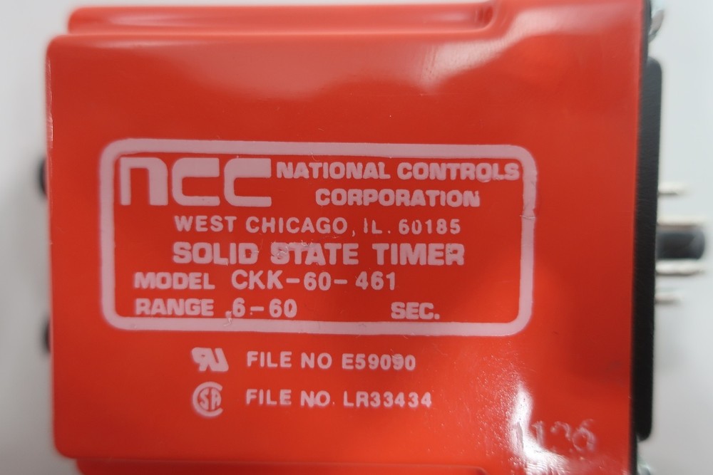 Ncc CKK-60-461 Solid State Timer 6-60sec