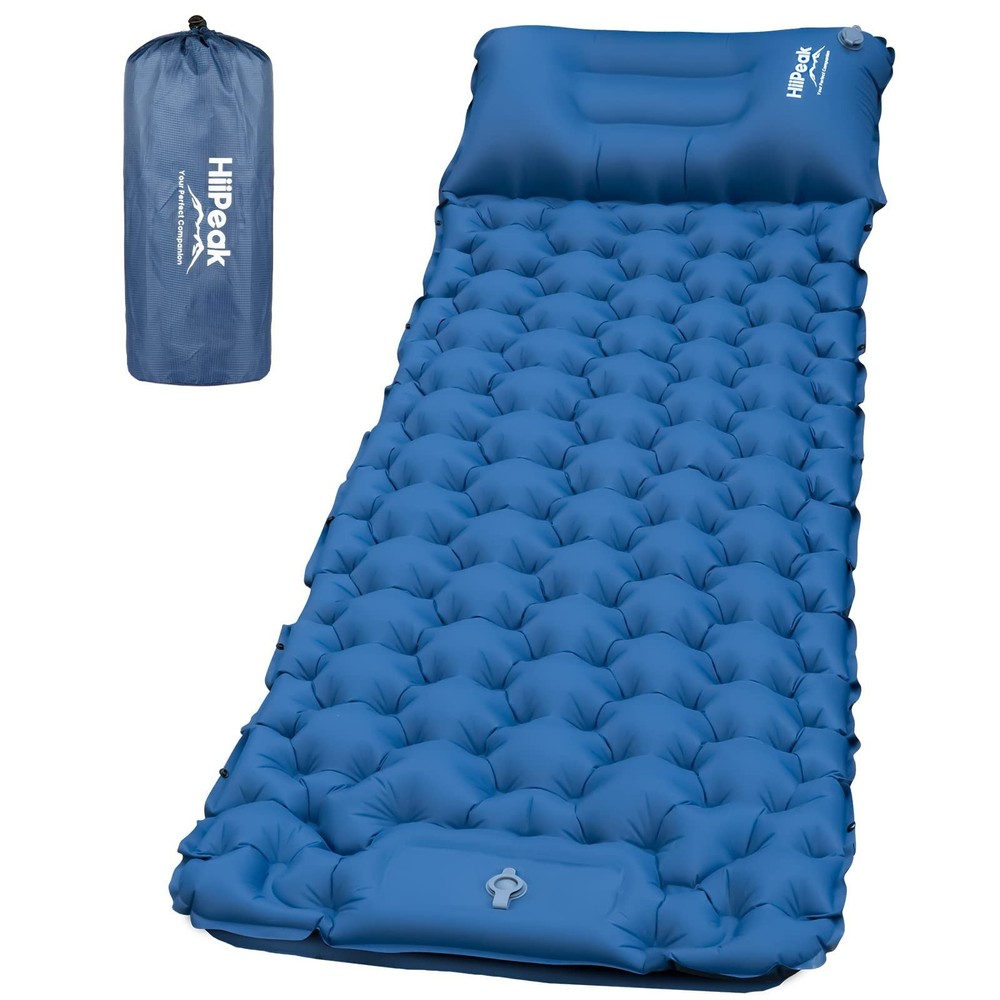 Sleeping Pad for Camping- Ultralight Inflatable Sleeping Mat with Built-in Fo...
