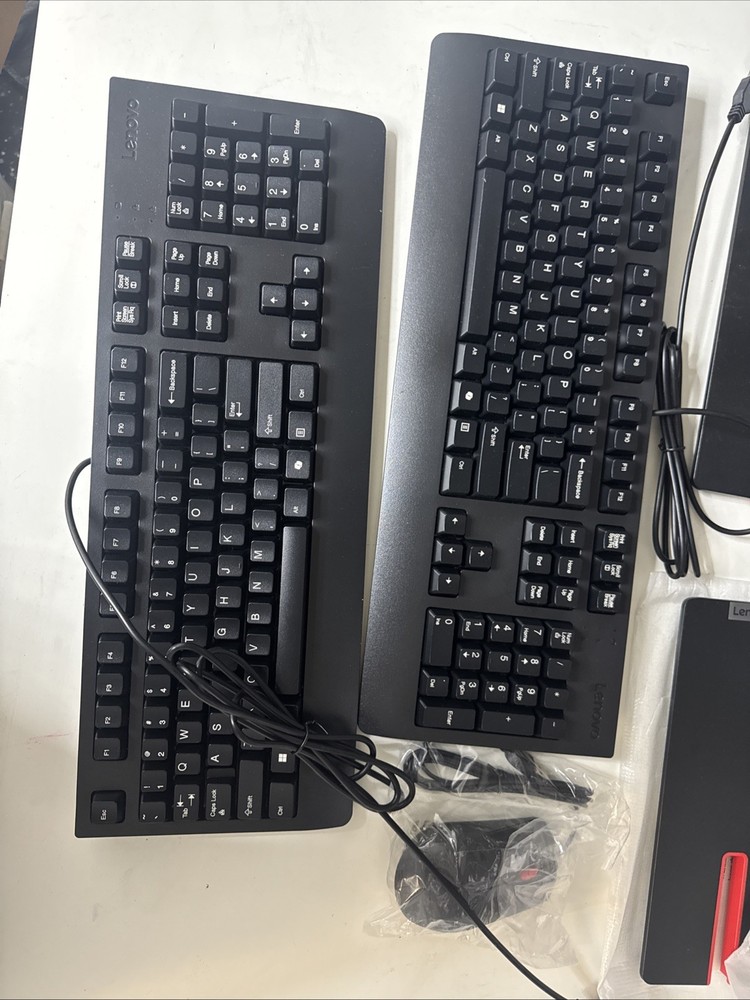 Lenovo Workstation Peripheral Bundle: Stands, Keyboards & Mouse
