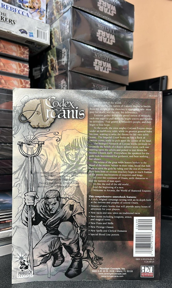 Codex Arcanis Campaign setting d20 3rd Edition Paradigm Press-New-Dmg-FreeShippi