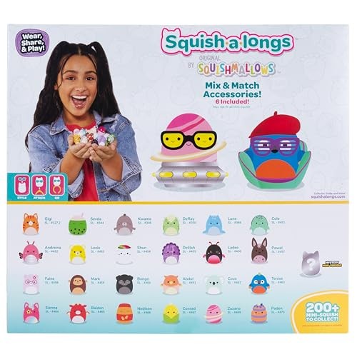 Squish-a-longs Mini-Squish 25-Pack (Wave 3, Style 1) One Size, Multicolor