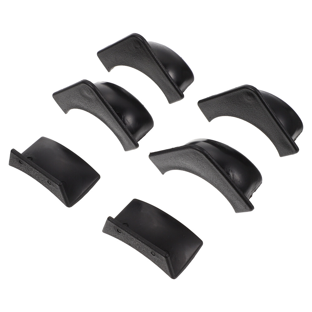 2 Sets Pool Table Pocket Liner Black Plastic Billiards Table Replacement