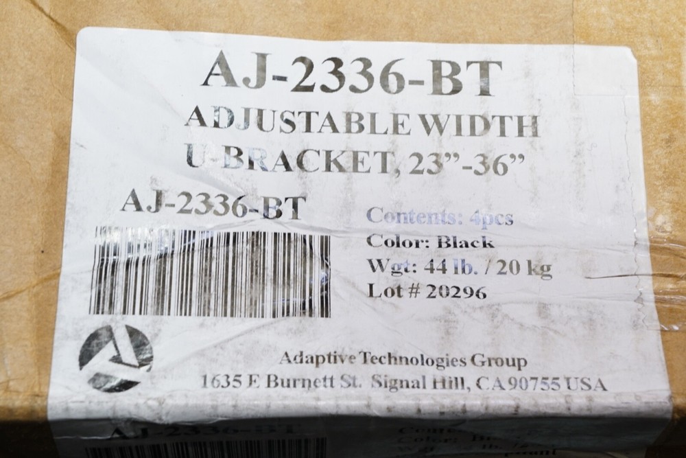 New AJ-2336-BT 85lb Adjustable Width Wall & Ceiling Speaker Mount Ships FREE