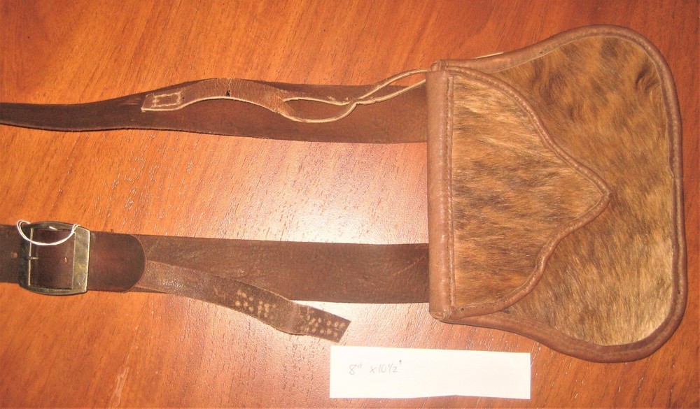 Leather Shooting Possibles Bag, Black Powder Muzzleloader Flintlock/Percussion 5