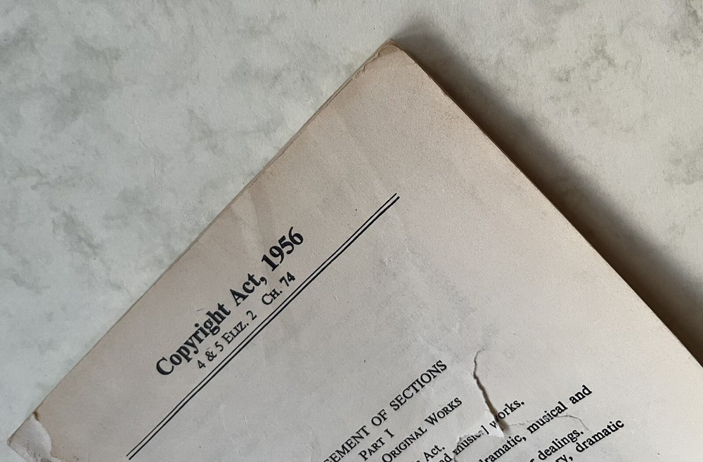 Copyright Act, 1956 4&5 Eliz. 2 Ch. 74