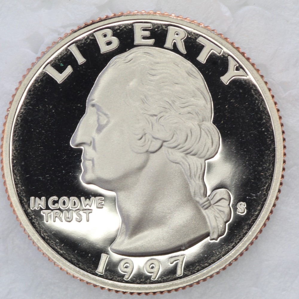 1997 S CLAD Proof Washington Quarter UNCIRCULATED