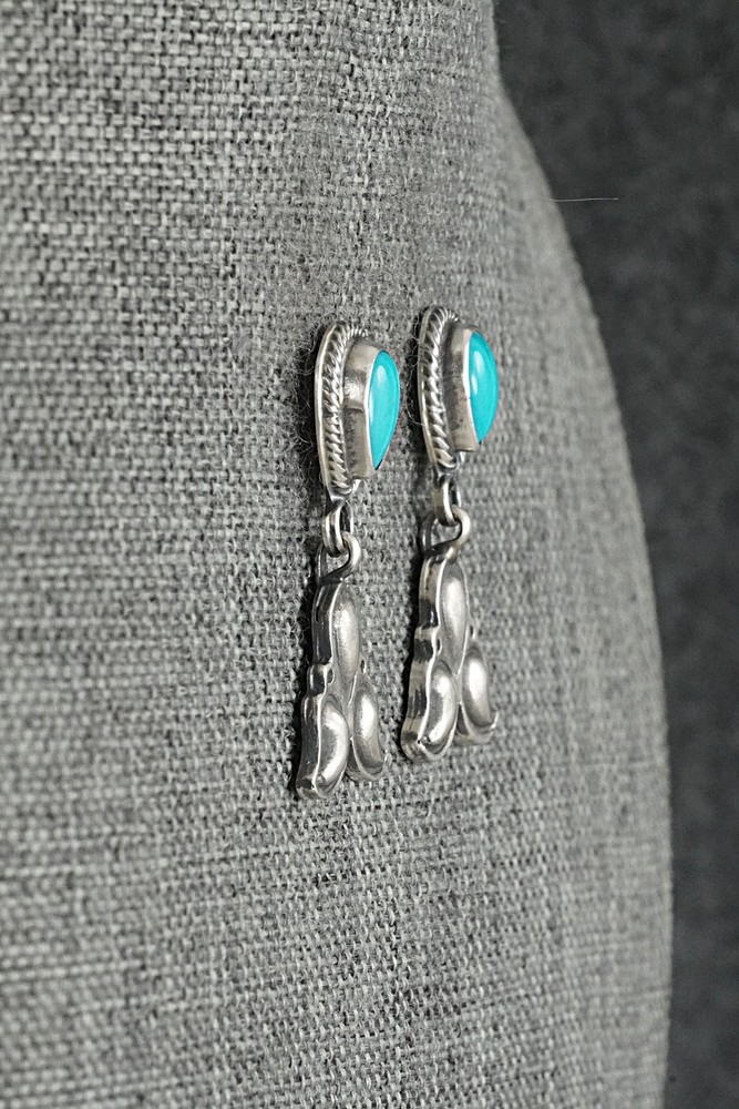 Turquoise & Sterling Silver Earrings - Sharon McCarthy