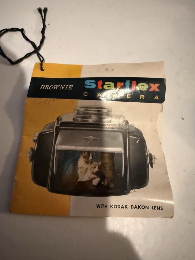 Kodak Brownie Starflex 25T Camera + Flash & Bulbs Untested